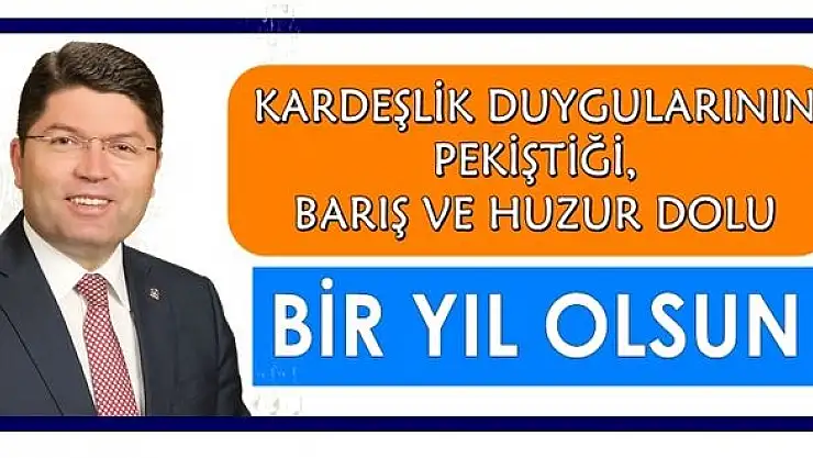 Tunç barış ve huzur dolu bir yıl diledi