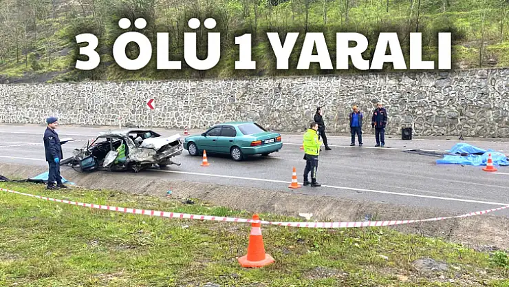 Tünel çıkışında Feci kaza, 3 ölü
