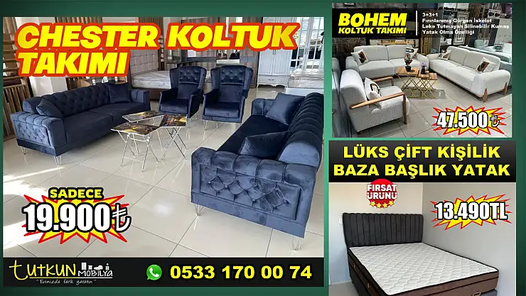 Tutkun Mobilyadan indirimli ürünler
