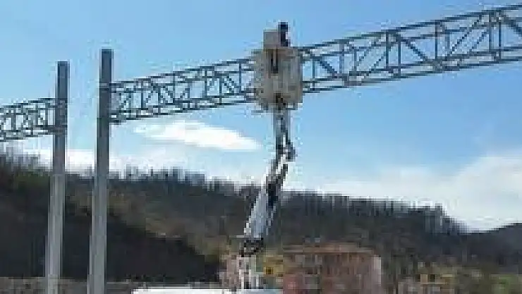Ulus'ta MOBESE kurulum çalışmaları başladı
