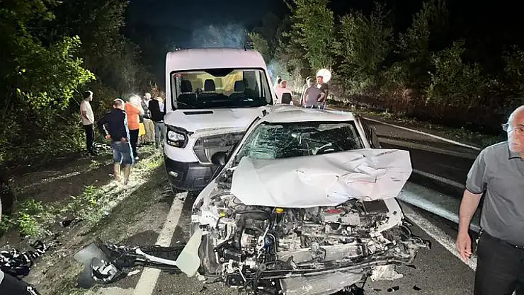 Ulus yolunda zincirleme kaza