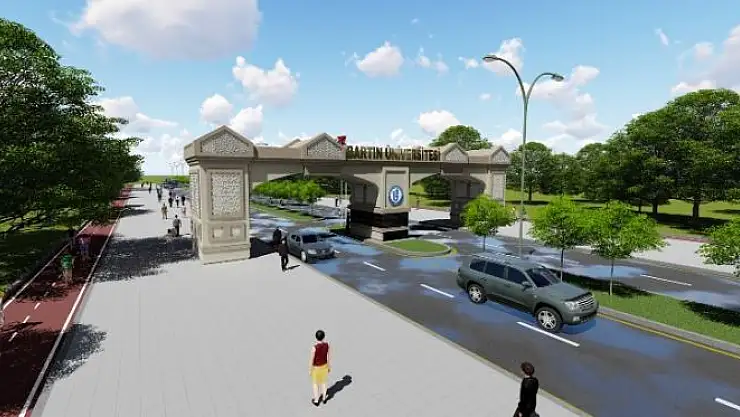 Üniversite girişi çağdaş ve tarihi mimariyi yansıtacak 