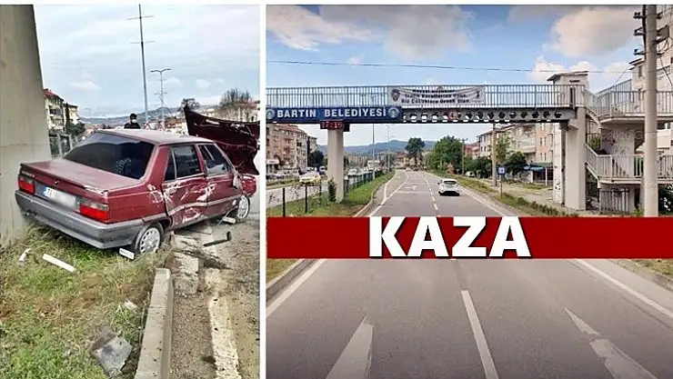 Üst geçidin altında kaza