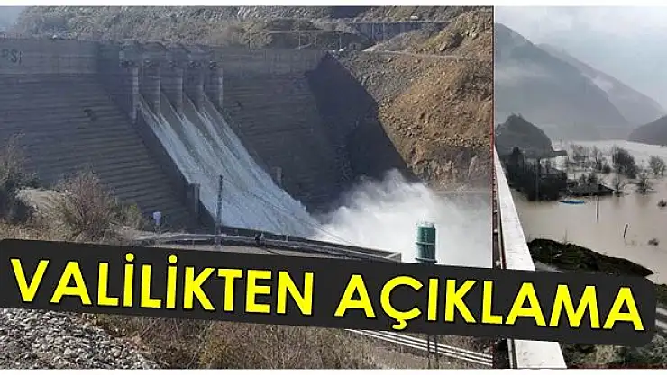 Valilikten baraj bölgesi ile ilgili açıklama