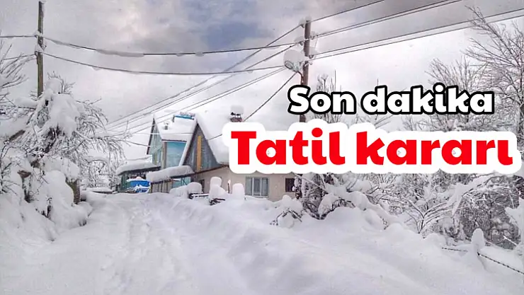 Valilikten tatil açıklaması