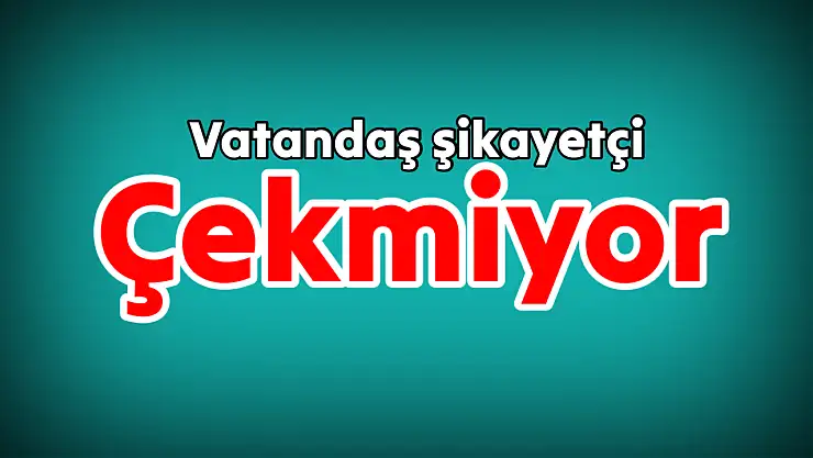 Vatandaş çözüm bekliyor