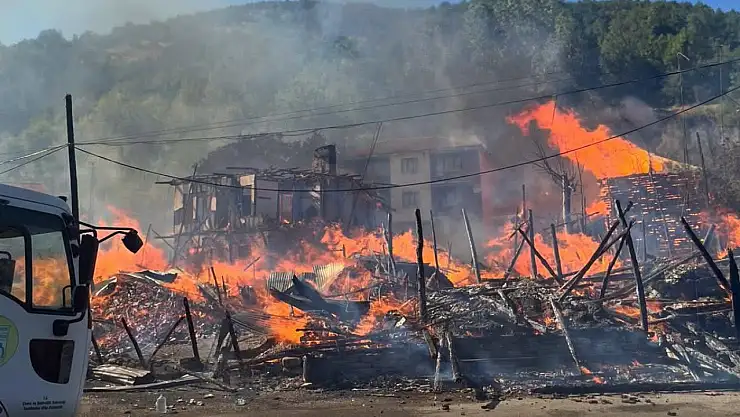 Yangında korku dolu anlar yaşandı