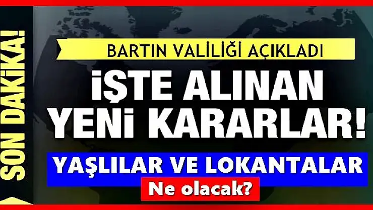 Yaşlılar ve lokantalar için genelge 