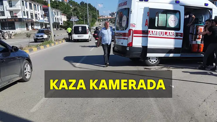Yaya geçidinde araba çarptı