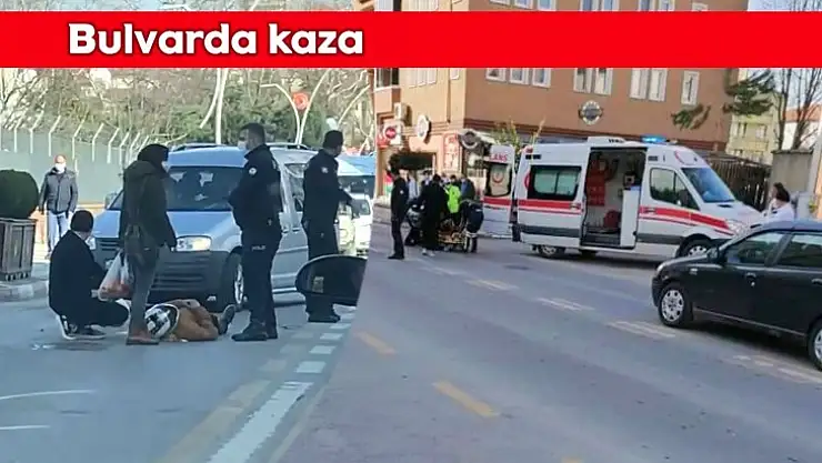 Yere savrulan sürücü yaralandı
