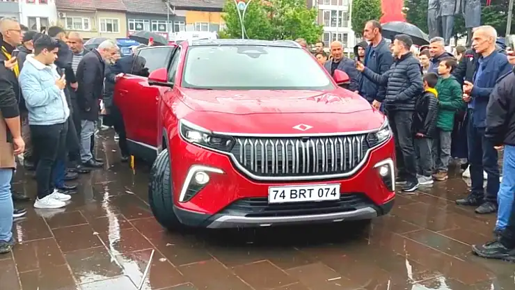 Yerli otomobil TOGG'a Bartın'da yoğun ilgi