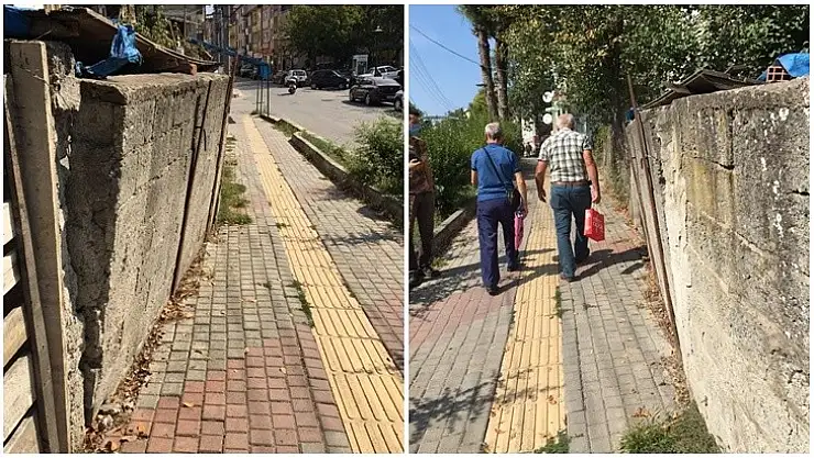 Yıkılmak Üzere Olan Duvar Tehlike Saçıyor