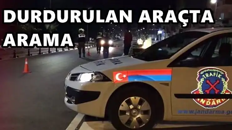 Yol kontrolünde ele geçirildi