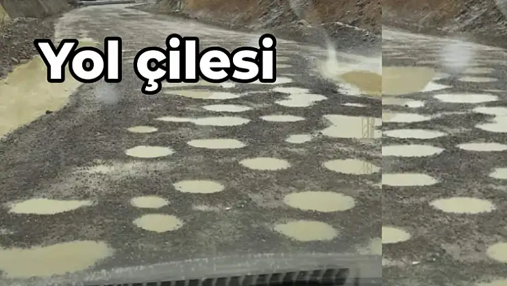 Yolun hali berbat, vatandaş tepkili