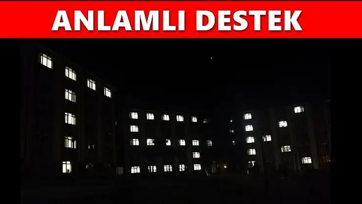 Yurt ışıkları onlar için yandı 