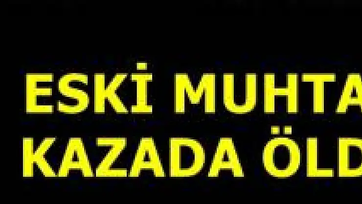 Yusuf Arıcı Trafik Kazasında Hayatını Kaybetti