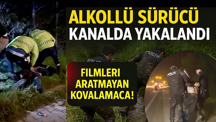 Alkollü sürücü polisten kaçmaya kalktı