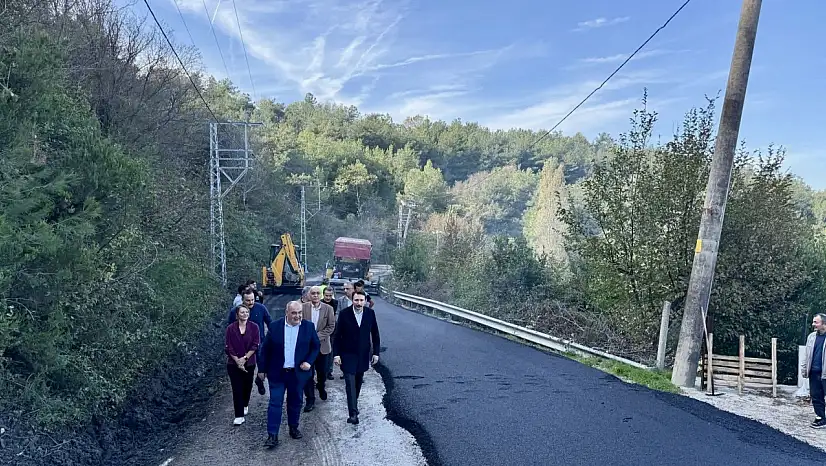 Amasra'ya kaymak gibi asfalt