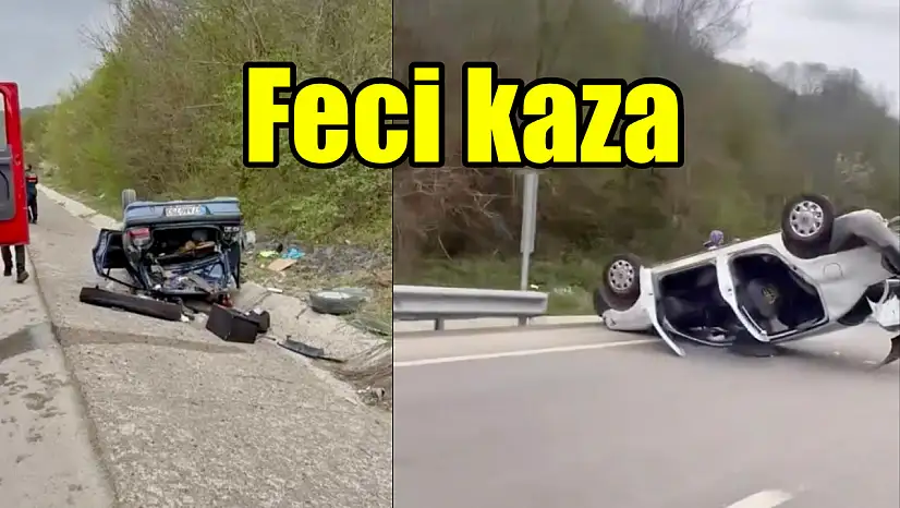 Amasra yolunda feci kaza, 11 yaralı