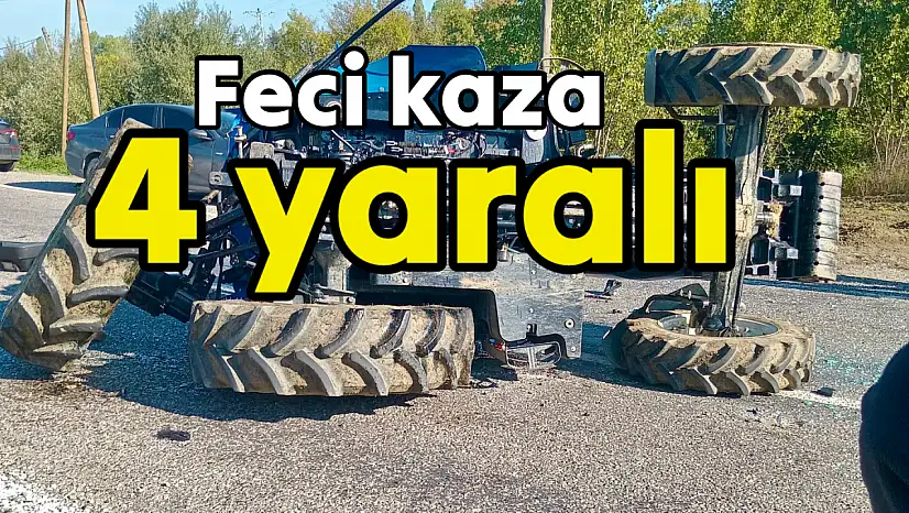 Bartın'da Zincirleme Kaza: 4 Yaralı