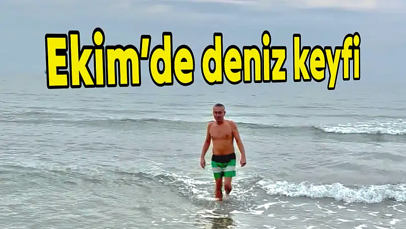 Bartın'da Deniz sezonu devam ediyor
