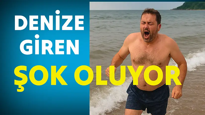 Denize Giren Şok Oluyor!