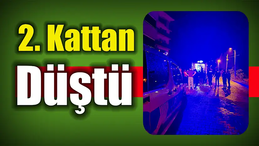 Genç kız 2. kattan düştü