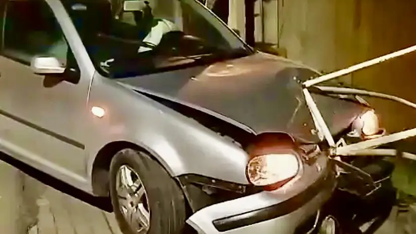 Hastane kavşağında kaza