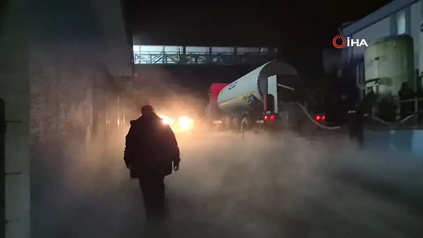 Hastane önünde hareketli dakikalar