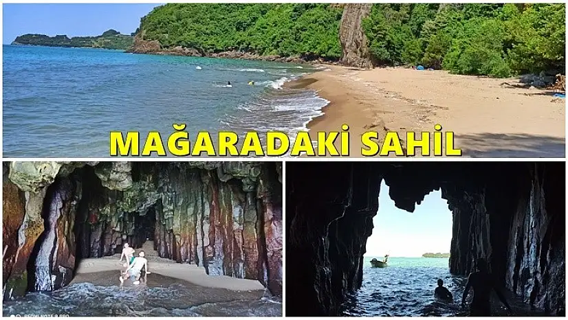 İçinde sahil olan mağara keşfedilmeyi bekliyor