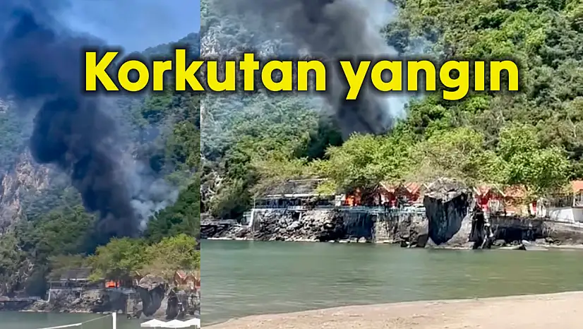 İnkumu'nda turistik tesiste yangın