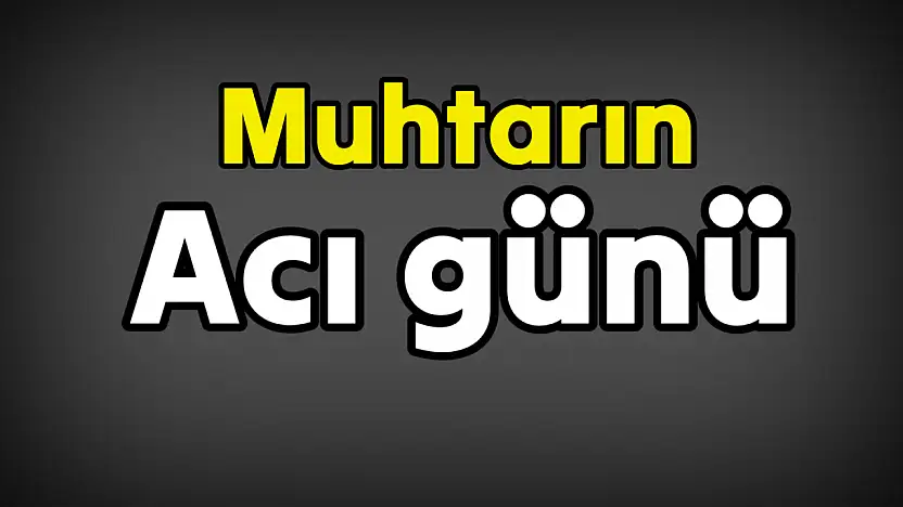 Akduman eşini kaybetti