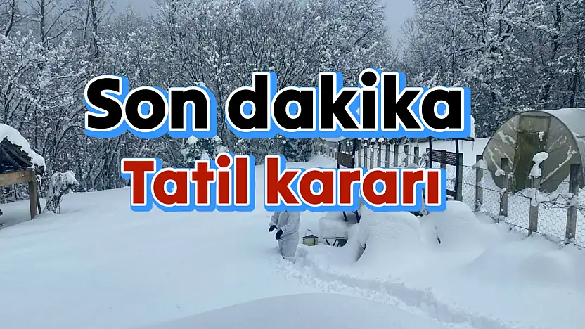 Bartın'da okullar tatil edildi