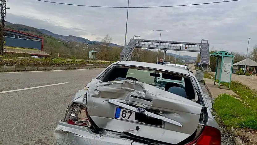Bartın terminal yolunda kaza