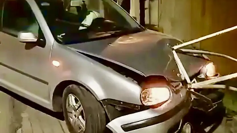 Hastane kavşağında kaza