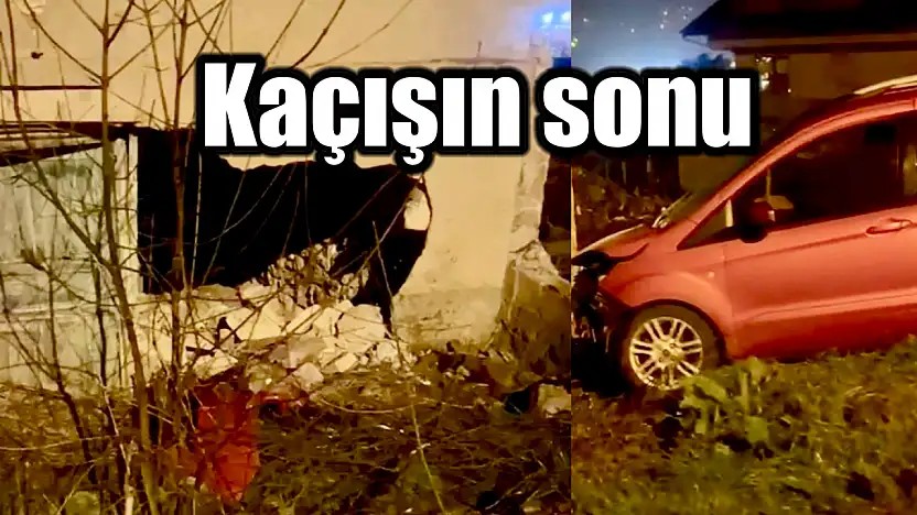 Kaçış evin duvarında son buldu