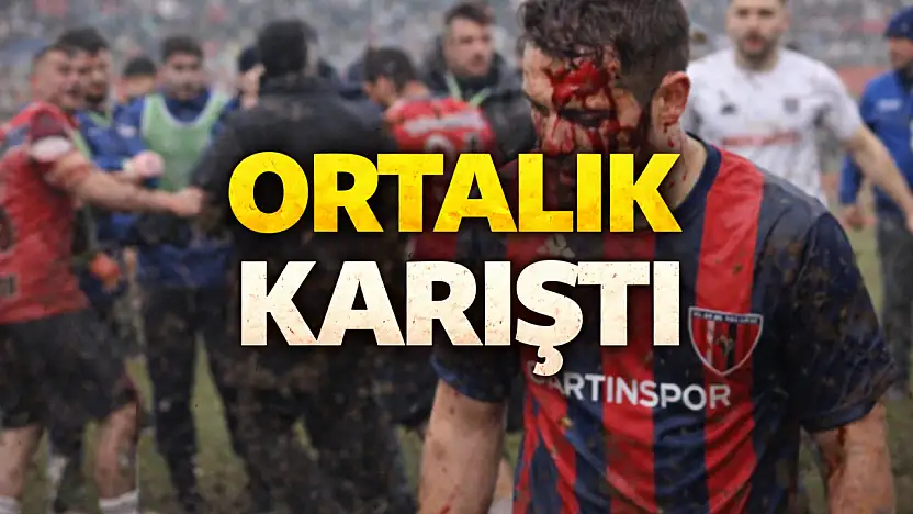 Maç sonu saha karıştı