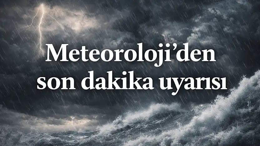 Meteorolojiden Bartın'a sarı kodlu uyarı