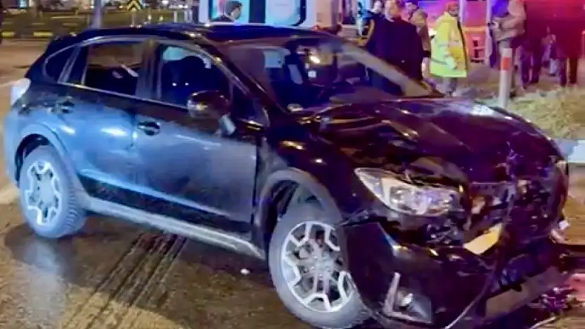 Organize Kavşağında feci kaza