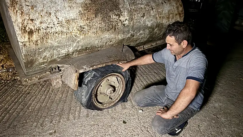 Patlak lastik onu durduramadı