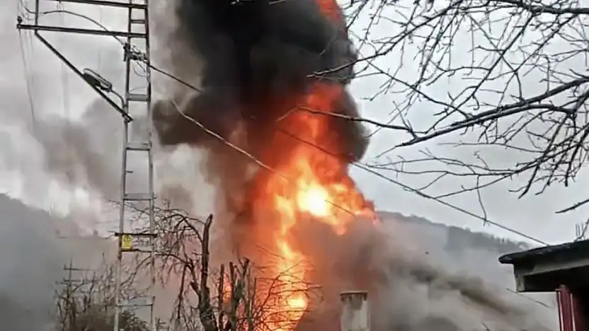 Son dakika, köyde yangın çıktı