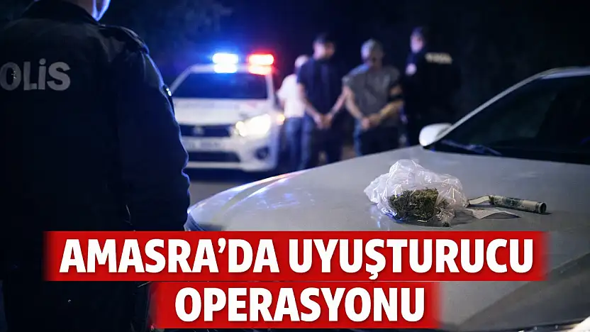 Şüpheli araçta uyuşturucu alarmı