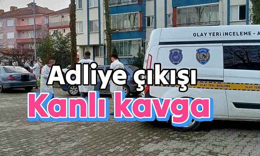 Adliye Çıkışında Bıçaklı kavga