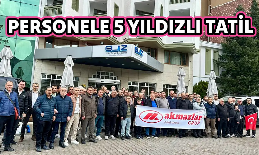 Akmazlar inşaat personeli moral depoladı