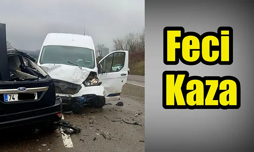 Bartın-Çaycuma yolunda feci kaza