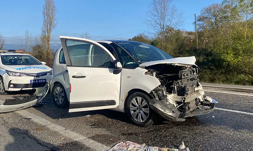 Bartın Çaycuma yolunda kaza