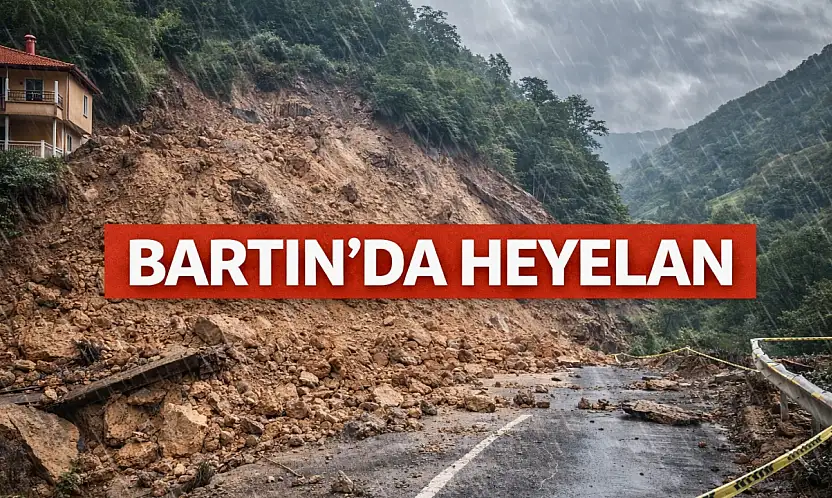 Bartın'da heyelan