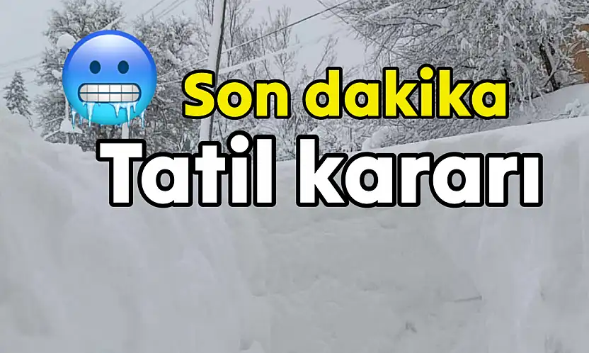 Bartın'da okullar için tatil kararı