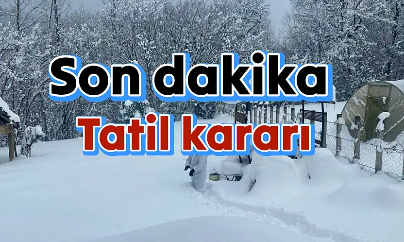 Bartın'da okullar tatil edildi