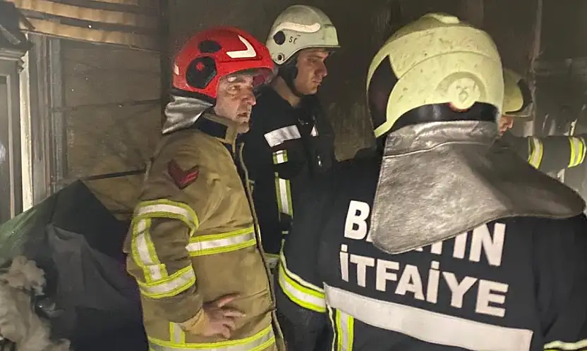 Bartın'da yangın paniği yaşandı